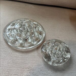 Vintage glass flower frog